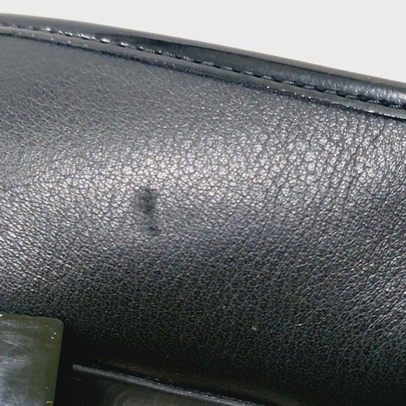 GEOX Lola Flats w Bow Womens 38 Size 8 Black Patent Leather Cap Toe Low Heels - Picture 14 of 14